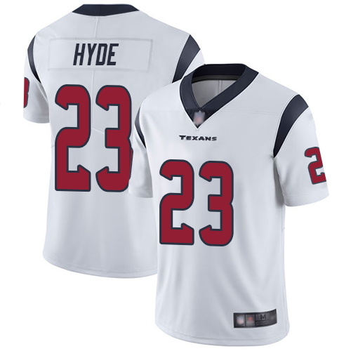 Nike Texans #23 Carlos Hyde White Youth Stitched NFL Vapor Untouchable Limited Jersey