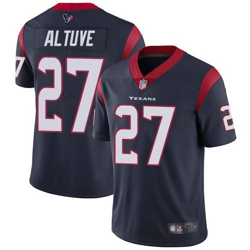 Nike Texans #27 Jose Altuve Navy Blue Team Color Youth Stitched NFL Vapor Untouchable Limited Jersey