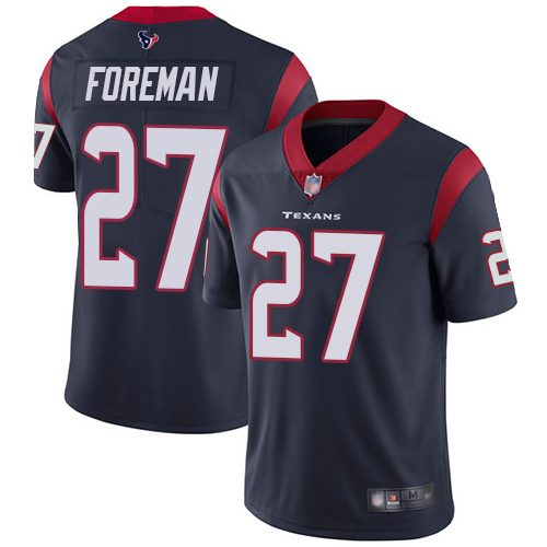 Nike Texans #27 D'Onta Foreman Navy Blue Team Color Youth Stitched NFL Vapor Untouchable Limited Jersey