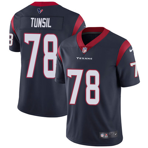 Nike Texans #78 Laremy Tunsil Navy Blue Team Color Youth Stitched NFL Vapor Untouchable Limited Jersey