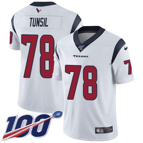 Nike Texans #78 Laremy Tunsil White Youth Stitched NFL 100th Season Vapor Untouchable Limited Jersey