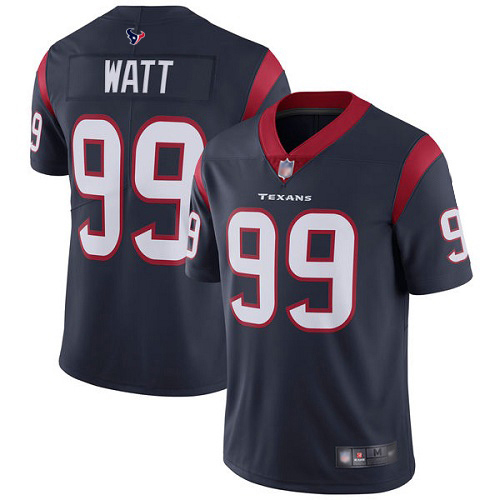Nike Texans #99 J.J. Watt Navy Blue Team Color Youth Stitched NFL Vapor Untouchable Limited Jersey