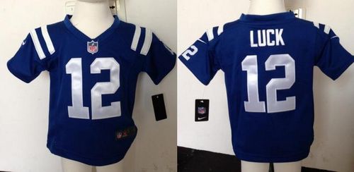 Toddler Nike Colts #12 Andrew Luck Royal Blue Team Color Stitched NFL Elite Jersey