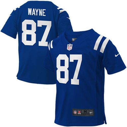 Toddler Nike Colts #87 Reggie Wayne Royal Blue Team Color Stitched NFL Elite Jersey