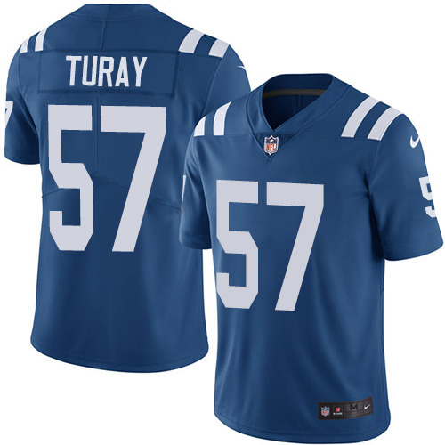 Nike Colts #57 Kemoko Turay Royal Blue Team Color Youth Stitched NFL Vapor Untouchable Limited Jersey