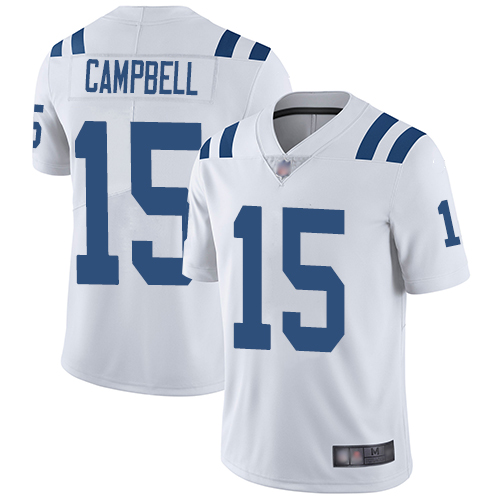 Nike Colts #15 Parris Campbell White Youth Stitched NFL Vapor Untouchable Limited Jersey