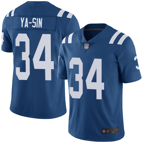 Nike Colts #34 Rock Ya-Sin Royal Blue Team Color Youth Stitched NFL Vapor Untouchable Limited Jersey