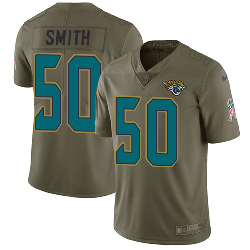 Nike Jaguars #50 Telvin Smith Olive Youth Stitched NFL Limited 2017 Salute to Service Jersey
