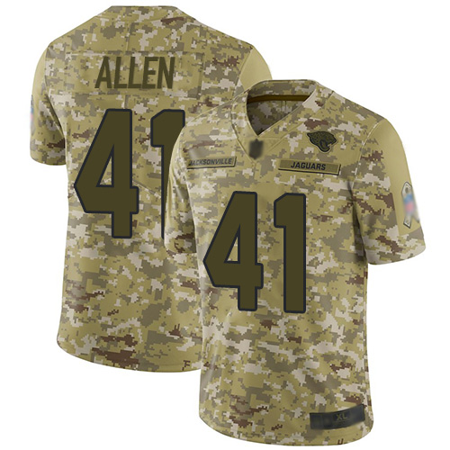 Nike Jaguars #41 Josh Allen Camo Youth Stitched NFL Limited 2018 Salute to Service Jersey