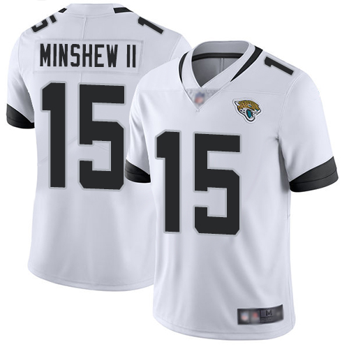 Nike Jaguars #15 Gardner Minshew II White Youth Stitched NFL Vapor Untouchable Limited Jersey