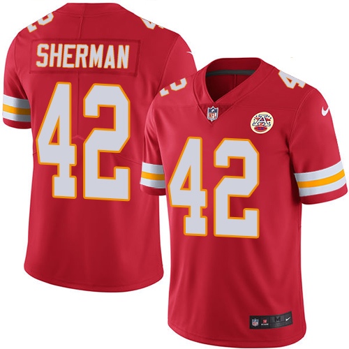 Nike Chiefs #42 Anthony Sherman Red Team Color Youth Stitched NFL Vapor Untouchable Limited Jersey