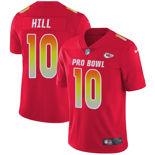 Nike Chiefs #10 Tyreek Hill Red Youth Stitched NFL Limited AFC 2019 Pro Bowl Jersey