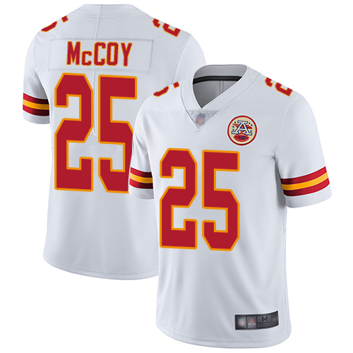 Nike Chiefs #25 LeSean McCoy White Youth Stitched NFL Vapor Untouchable Limited Jersey