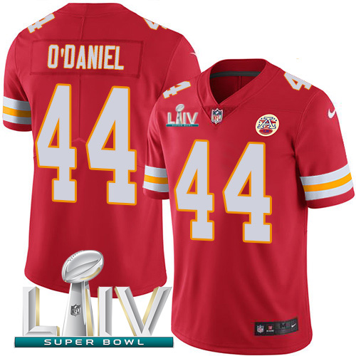 Nike Chiefs #44 Dorian O'Daniel Red Super Bowl LIV 2020 Team Color Youth Stitched NFL Vapor Untouchable Limited Jersey