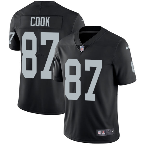 Nike Raiders #87 Jared Cook Black Team Color Youth Stitched NFL Vapor Untouchable Limited Jersey