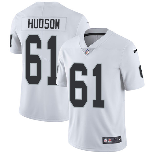 Nike Raiders #61 Rodney Hudson White Youth Stitched NFL Vapor Untouchable Limited Jersey