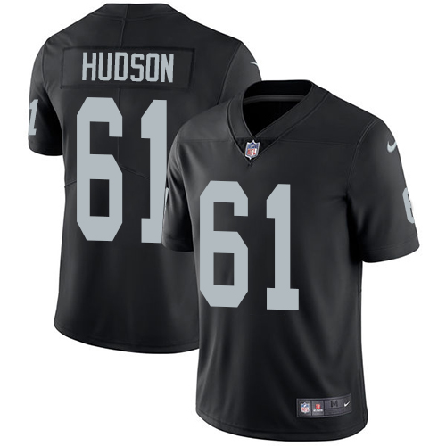 Nike Raiders #61 Rodney Hudson Black Team Color Youth Stitched NFL Vapor Untouchable Limited Jersey