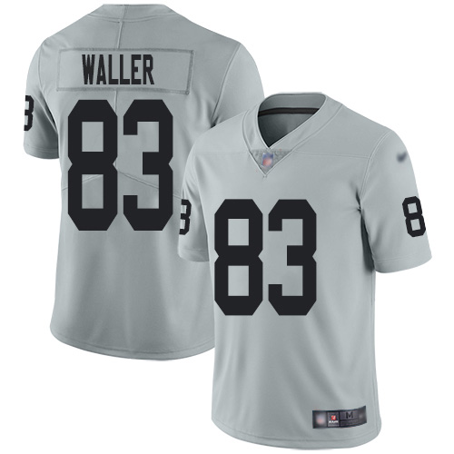 Nike Raiders #83 Darren Waller Silver Youth Stitched NFL Limited Inverted Legend Jersey
