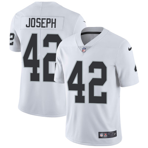 Nike Raiders #42 Karl Joseph White Youth Stitched NFL Vapor Untouchable Limited Jersey