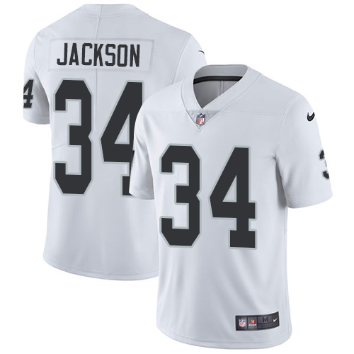Nike Raiders #34 Bo Jackson White Youth Stitched NFL Vapor Untouchable Limited Jersey