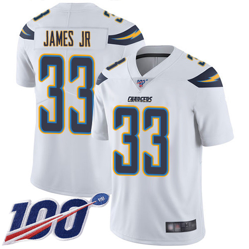 Nike Chargers #33 Derwin James Jr White Youth Stitched NFL 100th Season Vapor Limited Jersey