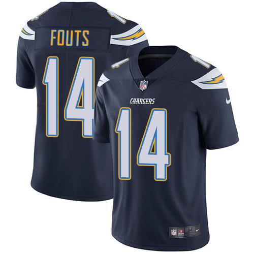 Nike Chargers #14 Dan Fouts Navy Blue Team Color Youth Stitched NFL Vapor Untouchable Limited Jersey
