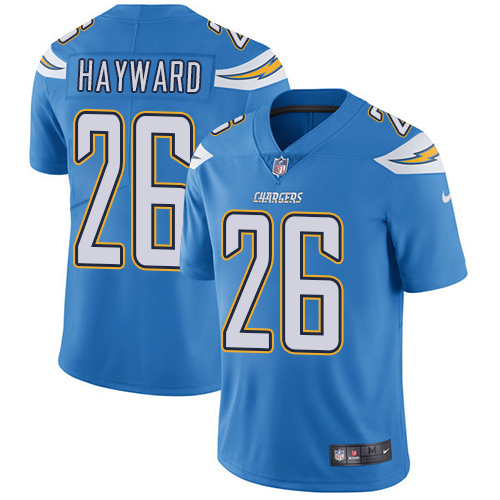 Nike Chargers #26 Casey Hayward Electric Blue Alternate Youth Stitched NFL Vapor Untouchable Limited Jersey