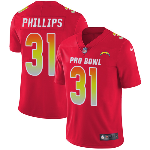 Nike Chargers #31 Adrian Phillips Red Youth Stitched NFL Limited AFC 2019 Pro Bowl Jersey