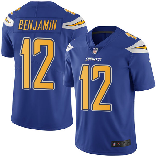 Nike Chargers #12 Travis Benjamin Electric Blue Youth Stitched NFL Limited Rush Jersey