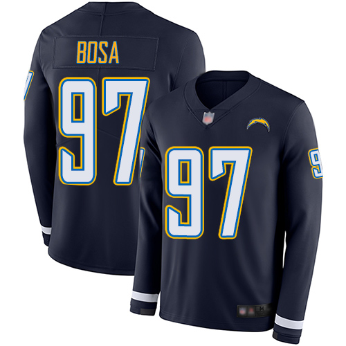 Nike Chargers #97 Joey Bosa Navy Blue Team Color Youth Stitched NFL Limited Therma Long Sleeve Jersey