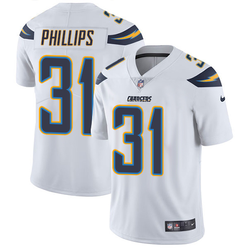 Nike Chargers #31 Adrian Phillips White Youth Stitched NFL Vapor Untouchable Limited Jersey