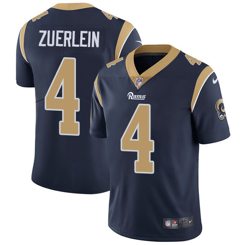 Nike Rams #4 Greg Zuerlein Navy Blue Team Color Youth Stitched NFL Vapor Untouchable Limited Jersey