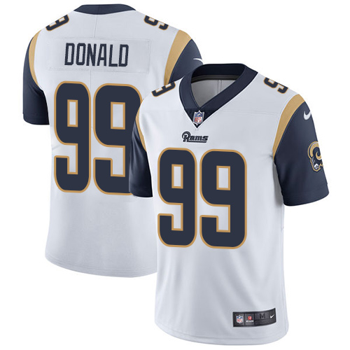 Nike Rams #99 Aaron Donald White Youth Stitched NFL Vapor Untouchable Limited Jersey