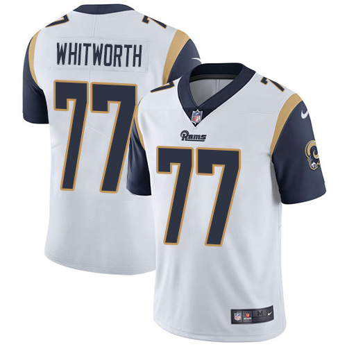 Nike Rams #77 Andrew Whitworth White Youth Stitched NFL Vapor Untouchable Limited Jersey