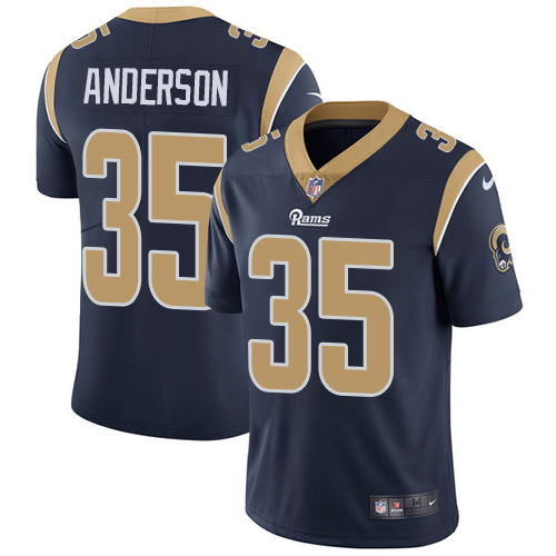Nike Rams #35 C.J. Anderson Navy Blue Team Color Youth Stitched NFL Vapor Untouchable Limited Jersey