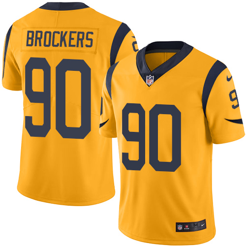 Nike Rams #90 Michael Brockers Gold Youth Stitched NFL Limited Rush Jersey