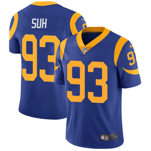Nike Rams #93 Ndamukong Suh Royal Blue Alternate Youth Stitched NFL Vapor Untouchable Limited Jersey