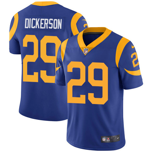 Nike Rams #29 Eric Dickerson Royal Blue Alternate Youth Stitched NFL Vapor Untouchable Limited Jersey