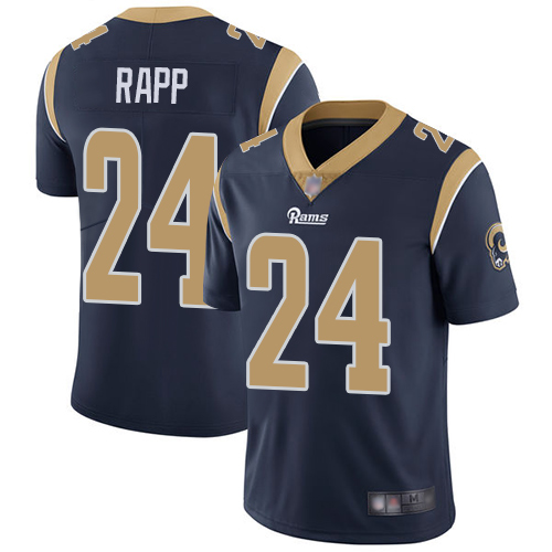 Nike Rams #24 Taylor Rapp Navy Blue Team Color Youth Stitched NFL Vapor Untouchable Limited Jersey