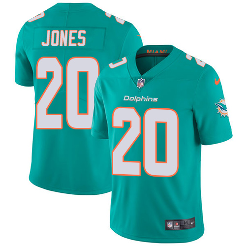 Nike Dolphins #20 Reshad Jones Aqua Green Team Color Youth Stitched NFL Vapor Untouchable Limited Jersey