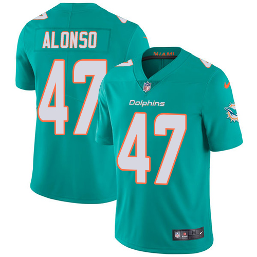 Nike Dolphins #47 Kiko Alonso Aqua Green Team Color Youth Stitched NFL Vapor Untouchable Limited Jersey