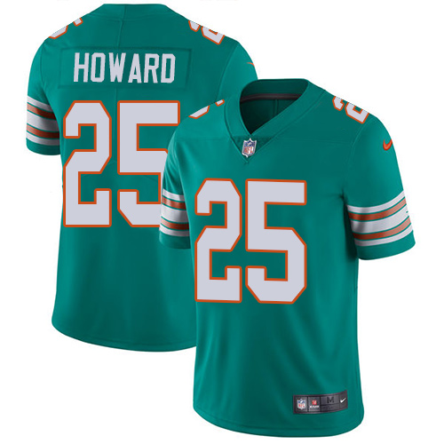 Nike Dolphins #25 Xavien Howard Aqua Green Alternate Youth Stitched NFL Vapor Untouchable Limited Jersey