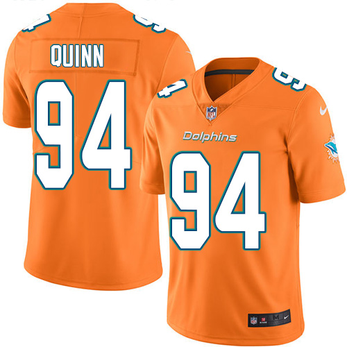 Nike Dolphins #94 Robert Quinn Orange Youth Stitched NFL Limited Rush Jersey