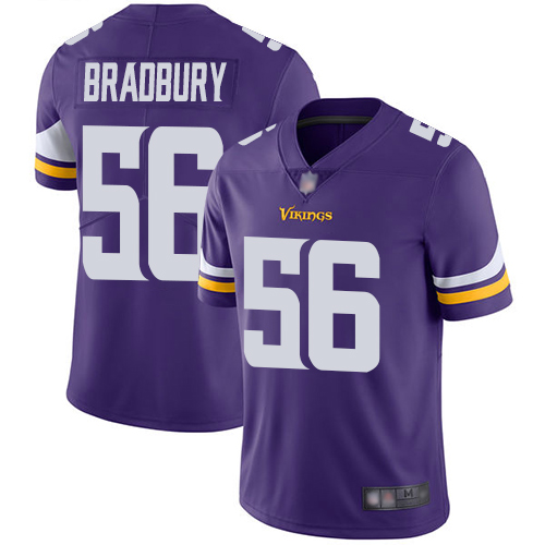 Nike Vikings #56 Garrett Bradbury Purple Team Color Youth Stitched NFL Vapor Untouchable Limited Jersey