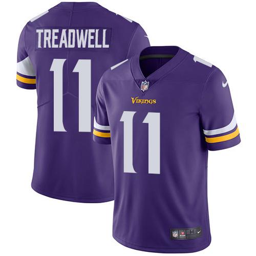 Nike Vikings #11 Laquon Treadwell Purple Team Color Youth Stitched NFL Vapor Untouchable Limited Jersey