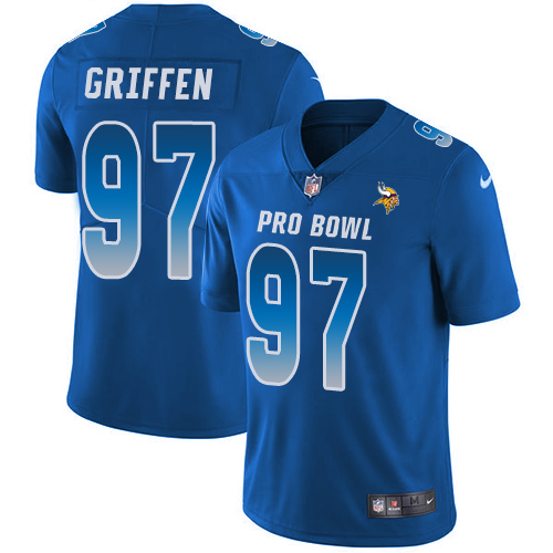 Nike Vikings #97 Everson Griffen Royal Youth Stitched NFL Limited NFC 2018 Pro Bowl Jersey