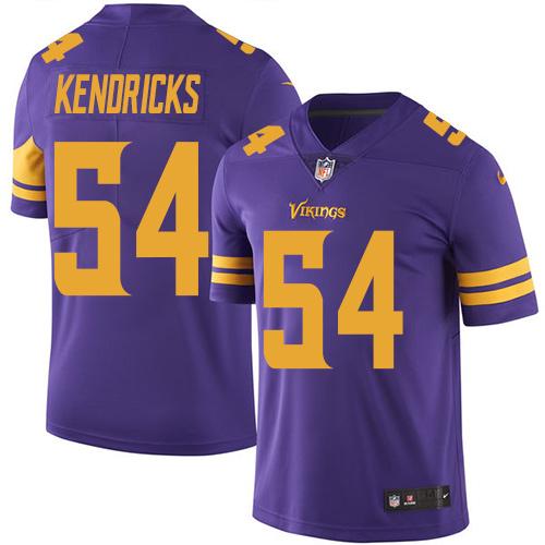 Nike Vikings #54 Eric Kendricks Purple Youth Stitched NFL Limited Rush Jersey