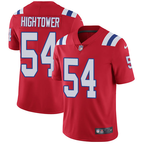 Nike Patriots #54 Dont'a Hightower Red Alternate Youth Stitched NFL Vapor Untouchable Limited Jersey