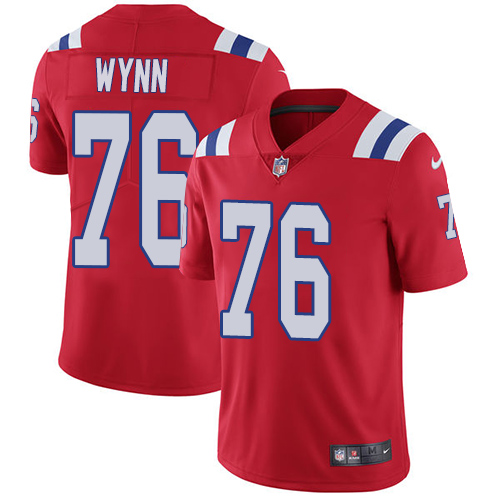 Nike Patriots #76 Isaiah Wynn Red Alternate Youth Stitched NFL Vapor Untouchable Limited Jersey