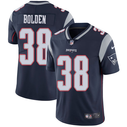 Nike Patriots #38 Brandon Bolden Navy Blue Team Color Youth Stitched NFL Vapor Untouchable Limited Jersey